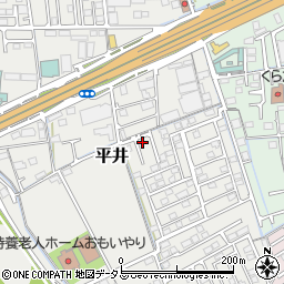 岡山県岡山市中区平井1114-28周辺の地図