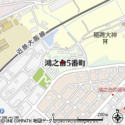 三重県名張市鴻之台５番町23周辺の地図