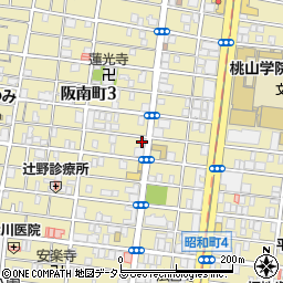 淡路島バーガー昭和町店周辺の地図