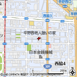 大阪府大阪市平野区西脇周辺の地図