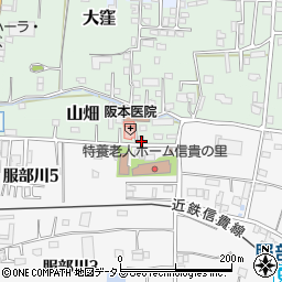 大阪府八尾市山畑4周辺の地図