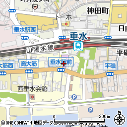 個室と神戸焼肉 牛の王様 垂水駅前店周辺の地図