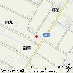 愛知県田原市中山町御墓168周辺の地図