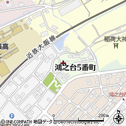 三重県名張市鴻之台５番町18周辺の地図