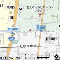 大阪府八尾市山畑21周辺の地図
