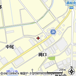 愛知県田原市高松町中尾36周辺の地図