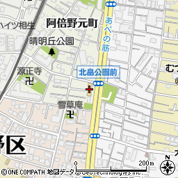 メガネの愛眼大阪本店周辺の地図