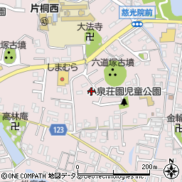 奈良県大和郡山市小泉町周辺の地図
