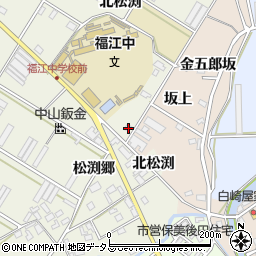 愛知県田原市中山町北松渕65周辺の地図