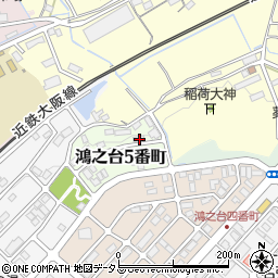三重県名張市鴻之台５番町12周辺の地図