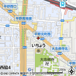 平野上町ビル周辺の地図