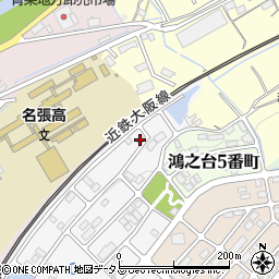 三重県名張市希央台２番町23周辺の地図