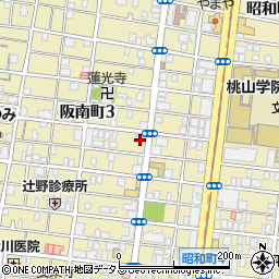 セブンイレブン大阪阪南町３丁目店周辺の地図