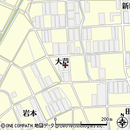 愛知県田原市高松町大芦周辺の地図