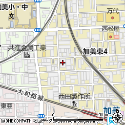 推研本社工場周辺の地図
