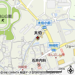 岡山市立太伯幼稚園周辺の地図