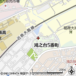 三重県名張市鴻之台５番町3周辺の地図