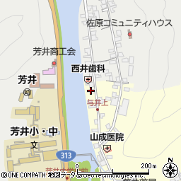 岡山県井原市芳井町与井54周辺の地図