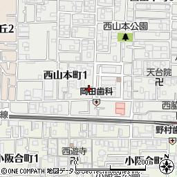 ローソン八尾西山本町一丁目店周辺の地図