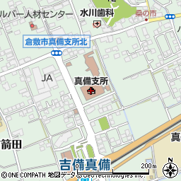 倉敷市真備支所周辺の地図