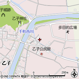 岡山県岡山市東区乙子605周辺の地図