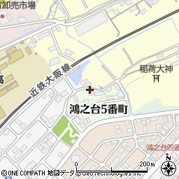 三重県名張市鴻之台５番町6周辺の地図