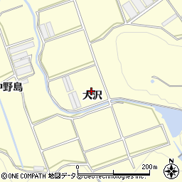 愛知県田原市八王子町大沢周辺の地図