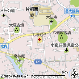 ファッションセンターしまむら大和郡山店周辺の地図