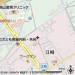 こやま薬局江崎店周辺の地図