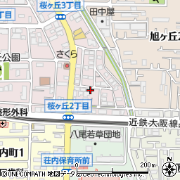 大阪府八尾市桜ヶ丘2丁目69周辺の地図