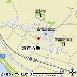 岡山県総社市清音古地355周辺の地図