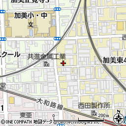 ファミリーマート加美東四丁目店周辺の地図