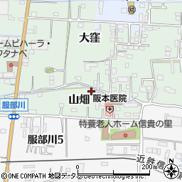 大阪府八尾市山畑8周辺の地図