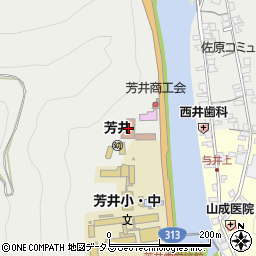 芳井公民館周辺の地図