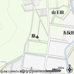 愛知県田原市石神町原周辺の地図