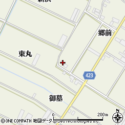 愛知県田原市中山町郷前111周辺の地図