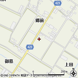 愛知県田原市中山町郷前71-3周辺の地図