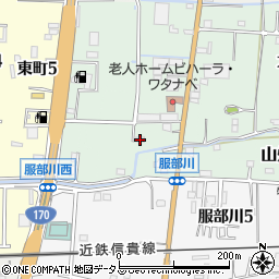 大阪府八尾市山畑86-2周辺の地図