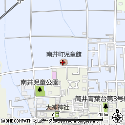 大和郡山市立　南井町児童館周辺の地図