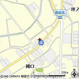 愛知県田原市高松町広子村57周辺の地図