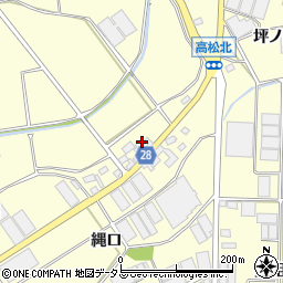 愛知県田原市高松町広子村周辺の地図