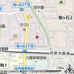 大阪府八尾市桜ヶ丘2丁目37周辺の地図