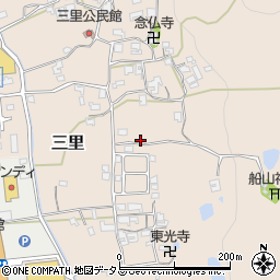 奈良県生駒郡平群町三里590周辺の地図