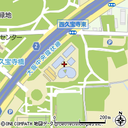 久宝寺緑地プール周辺の地図