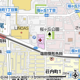 八尾市立会館文化会館プリズムホールチケットカウンター周辺の地図