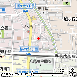 大阪府八尾市桜ヶ丘2丁目51周辺の地図
