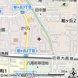 大阪府八尾市桜ヶ丘2丁目38周辺の地図