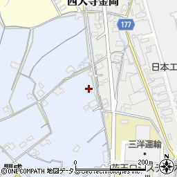 岡山県岡山市東区金田1708-1周辺の地図