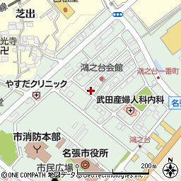 三重県名張市鴻之台１番町115周辺の地図