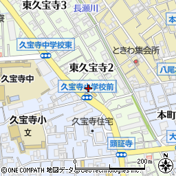 大阪八尾線周辺の地図